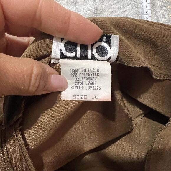 VTG Clio Skirt Faux Suede FRINGE Brown BOHO HIPPIE Womens 10 USA  Rodeo Western - Picture 11 of 12